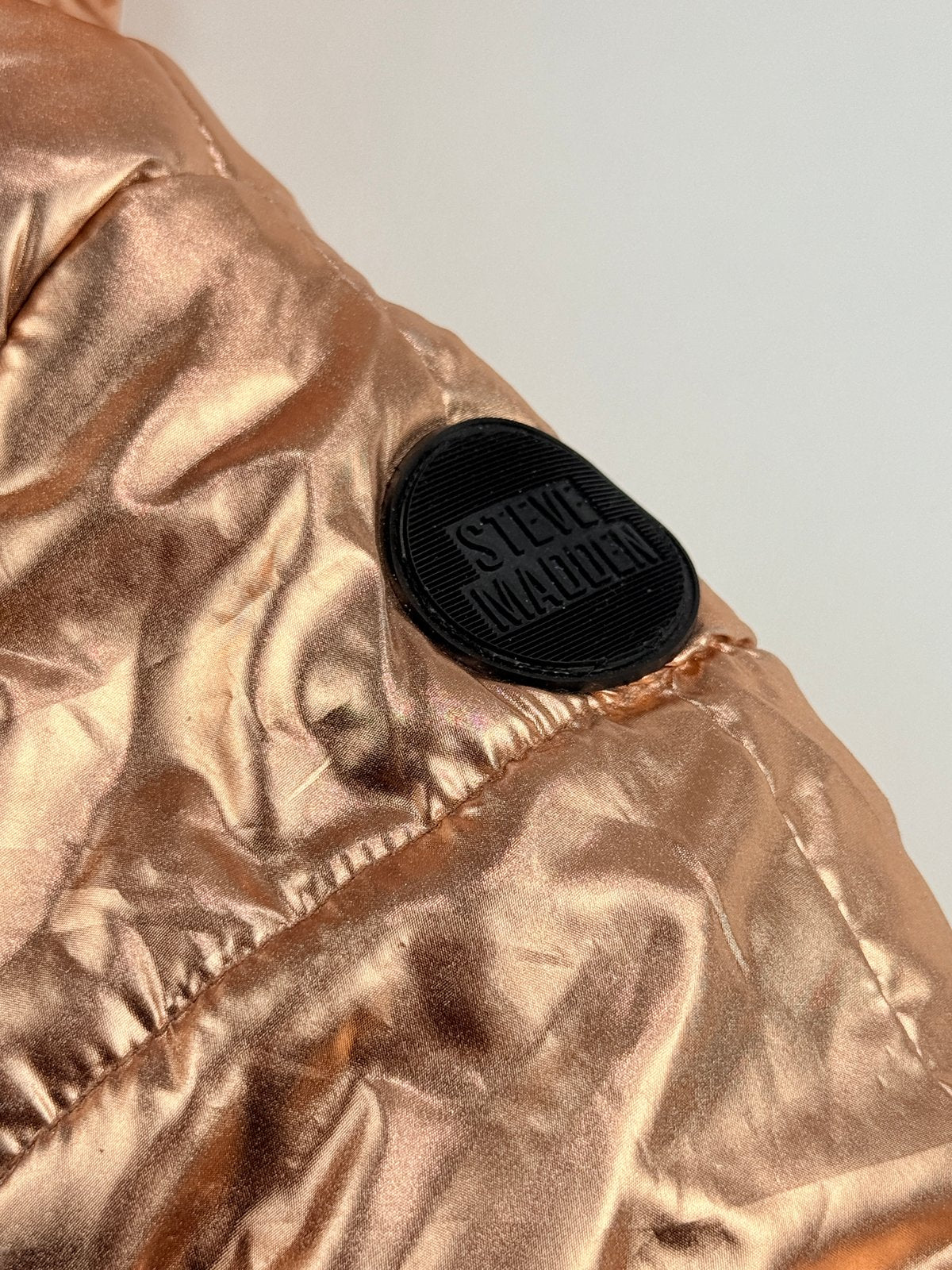Steve Madden Rose Gold Puffer Snowsuit 6/9M