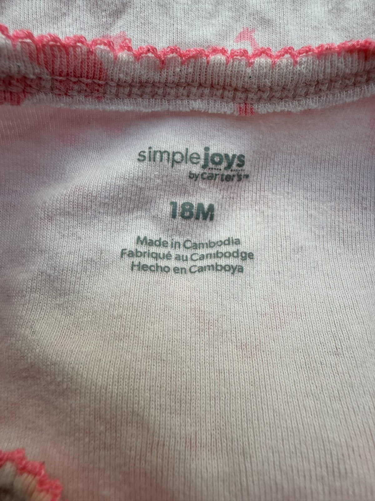 Simple Joys Carter's Onesie 2-Pack 18M