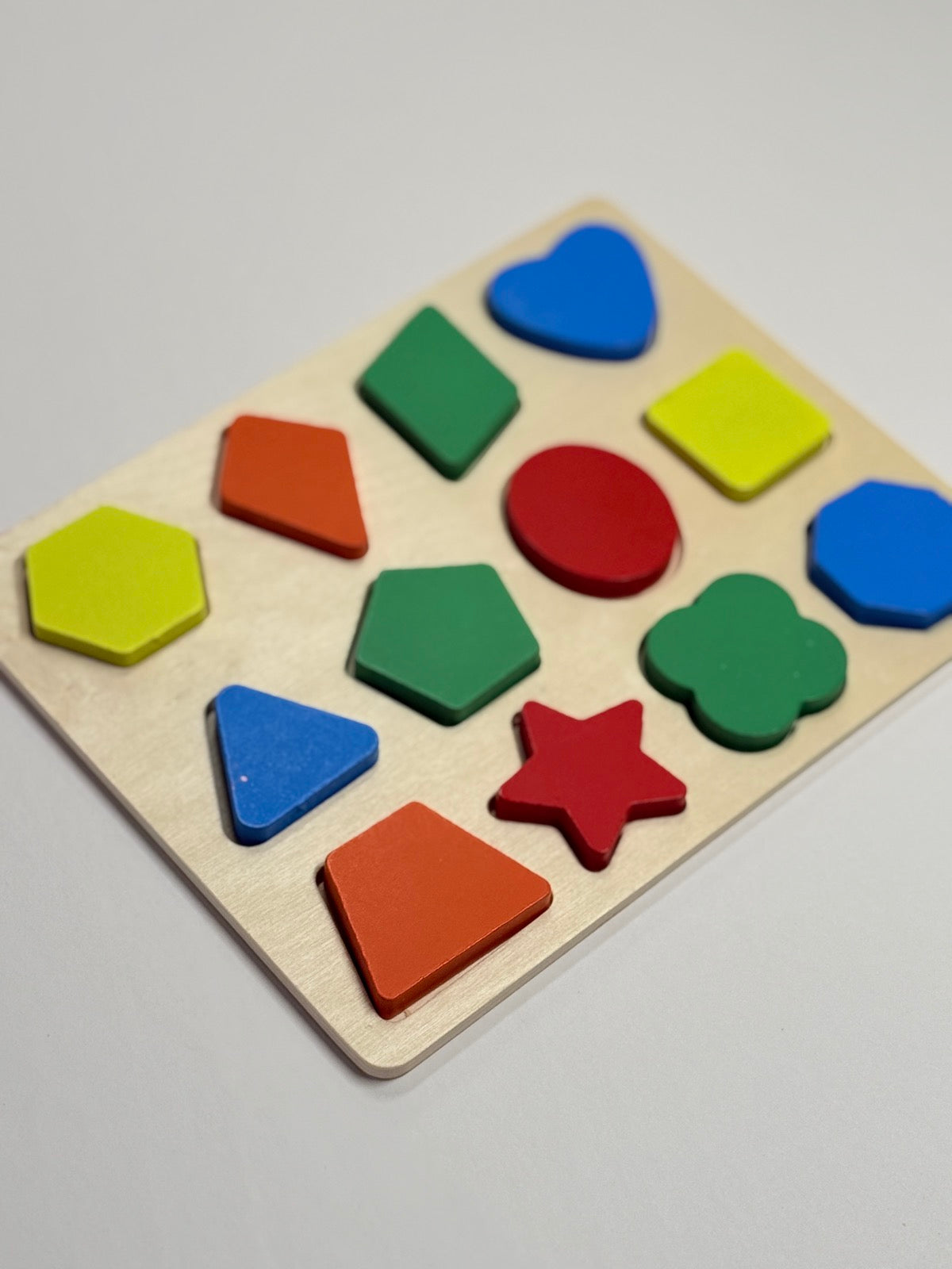 Wooden Shape Sorting Puzzle Board Toy
