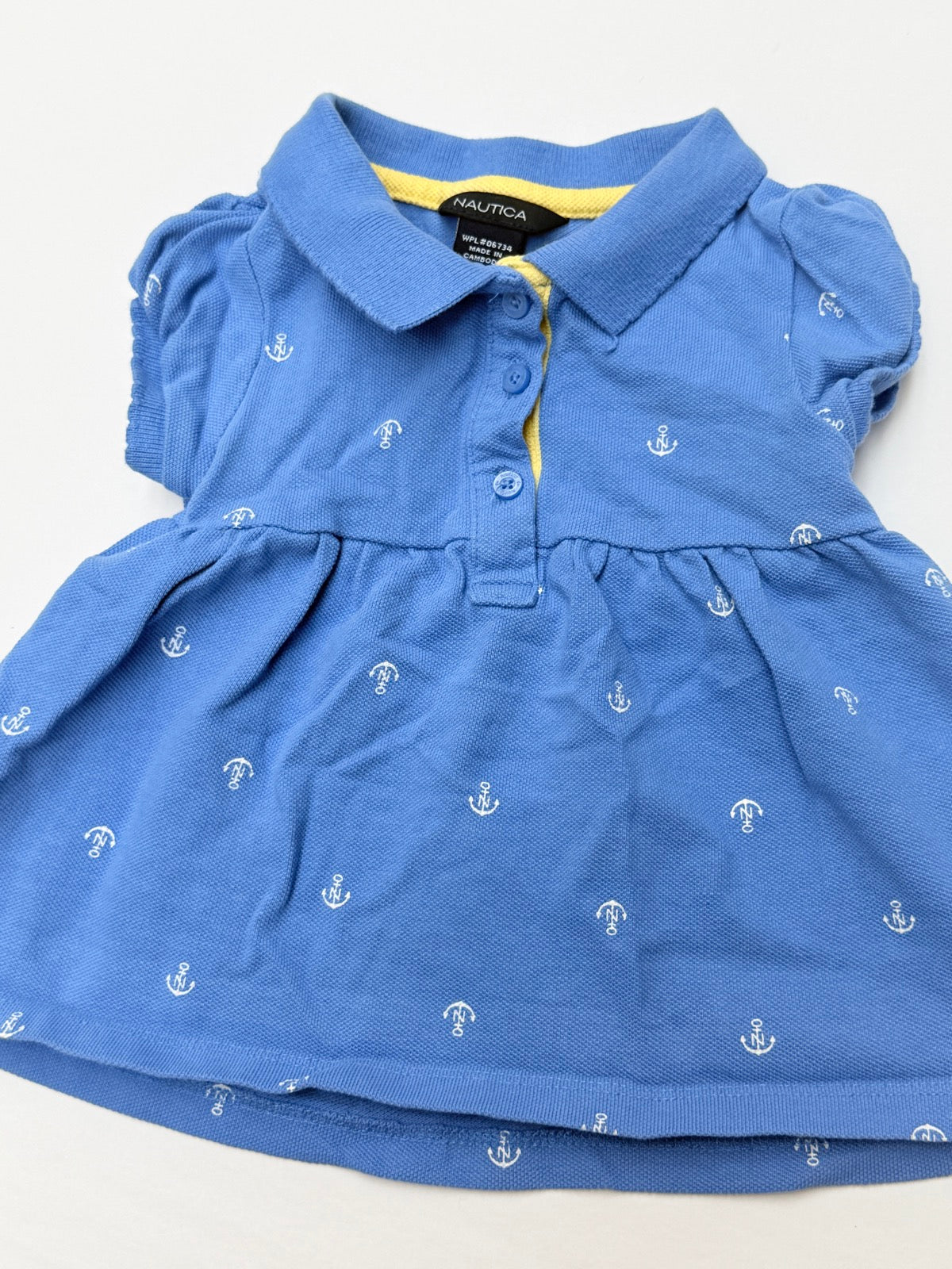 Nautica Anchor Print Polo Dress 12M