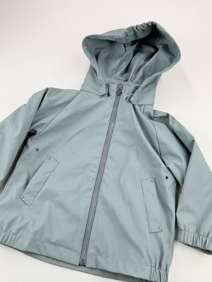 Zara Sage Hooded Rain Jacket Size 18-24M
