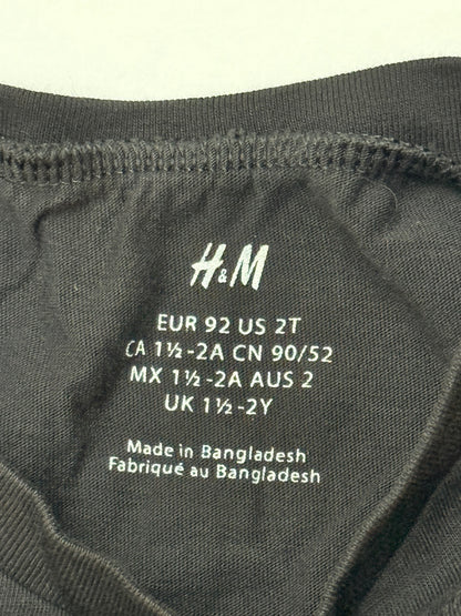 H&M Black T-Shirt Size 2T
