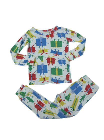 Baby Gap Holiday Gift Print Pajama Set 3T