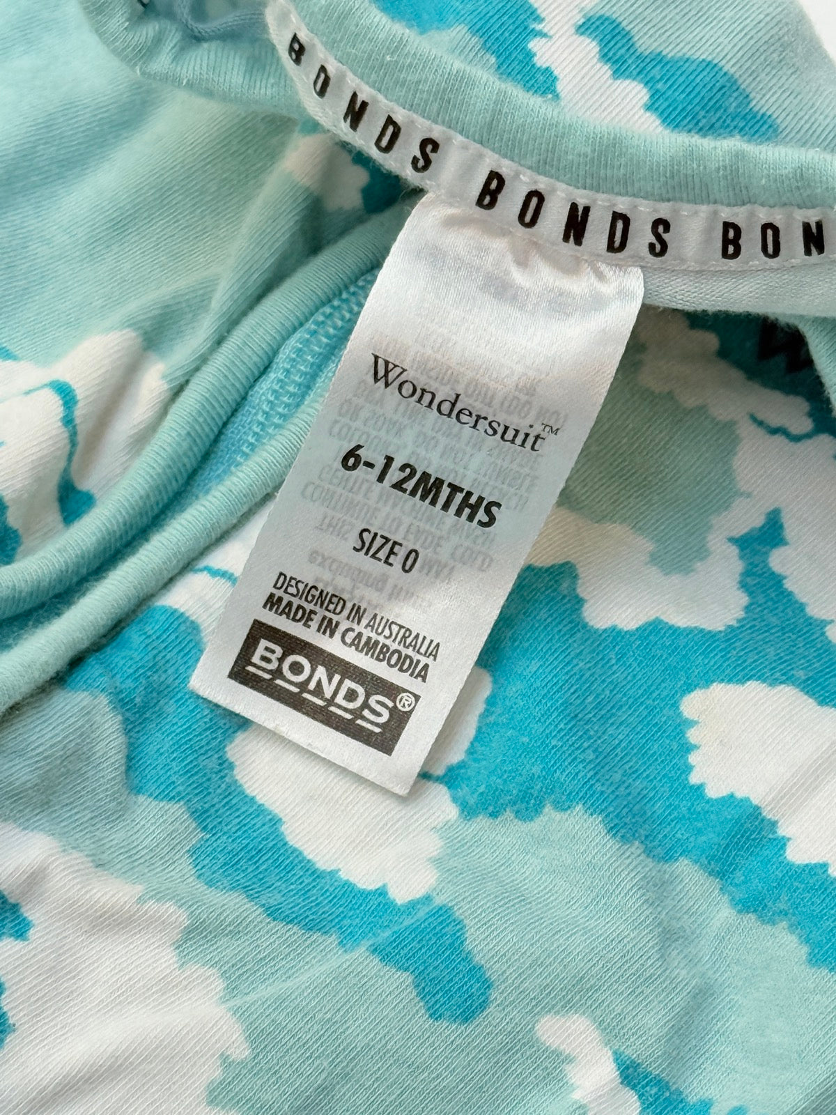 Bonds Wondersuit Cloud Print Romper 6-12m