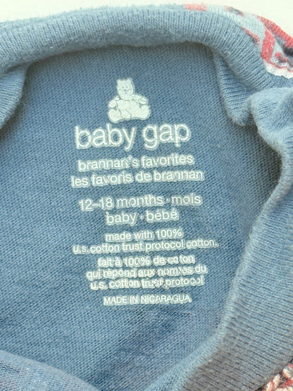 Baby Gap Fire Truck Print T-Shirt 12-18M