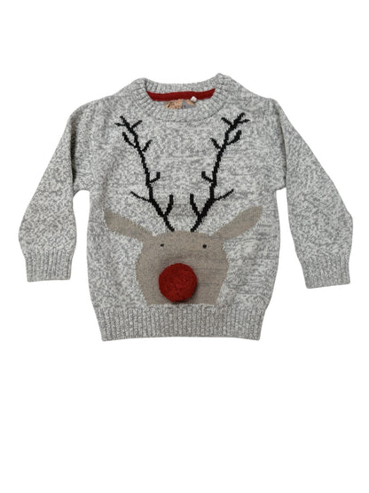 Next Reindeer "Oh Deer!" Sweater 12-18M