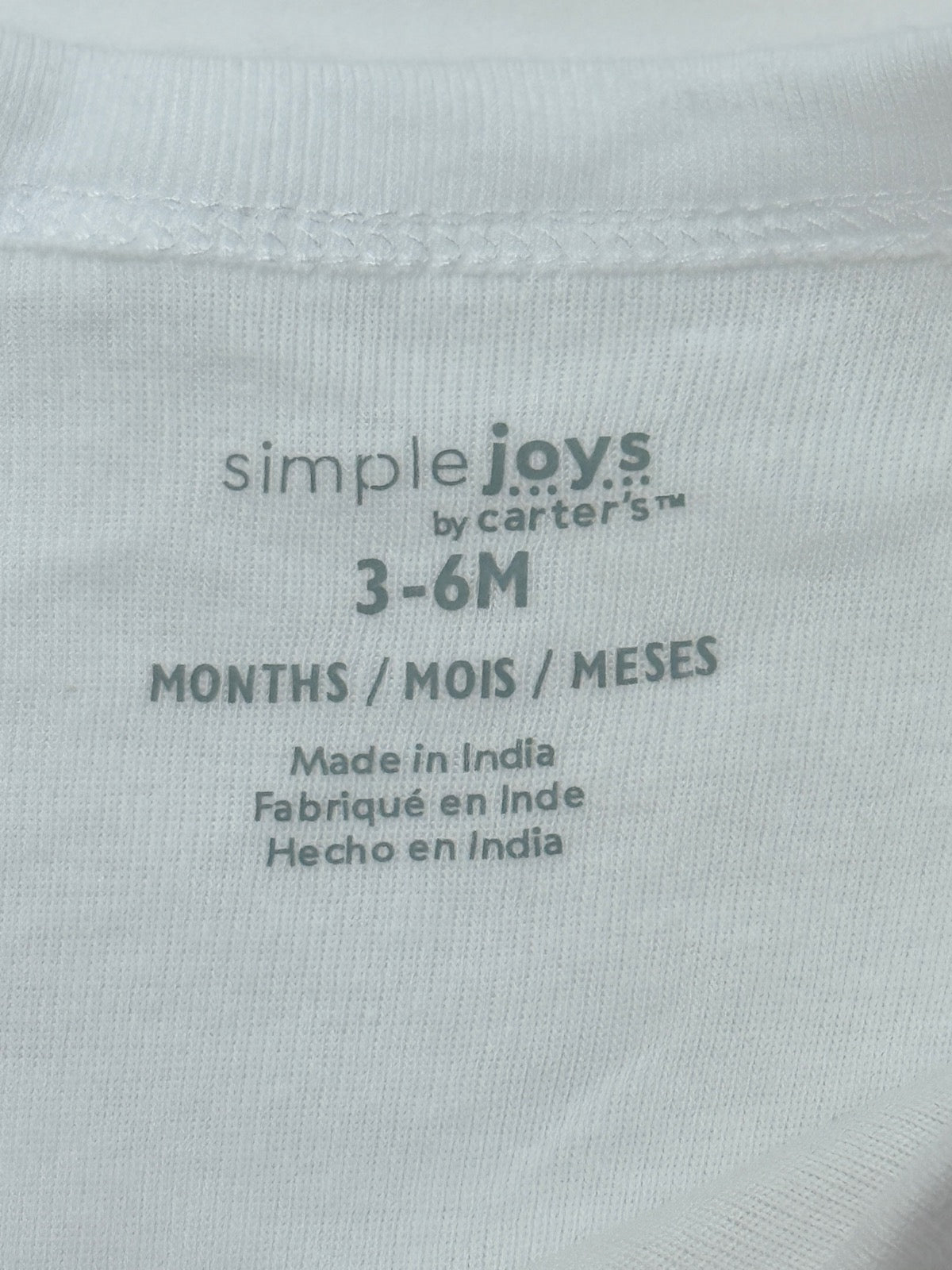 Simple Joys by Carter's White Bodysuit 3-6M