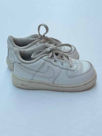 Nike Air Force 1 Toddler White Sneakers Size 8C