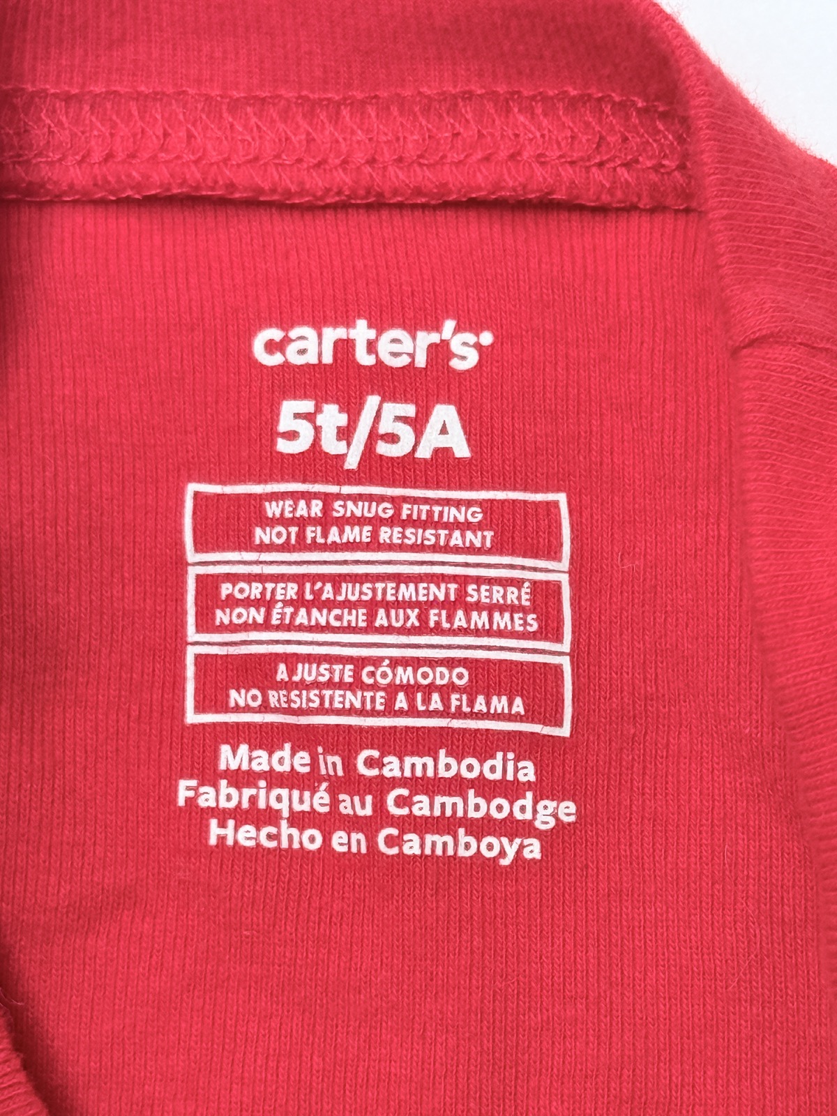 Carter's First Out of Bed Christmas Shirt 5T
