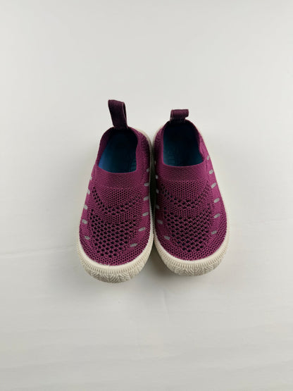 Jan & Jul Purple Knit Slip-On Shoes Size 6
