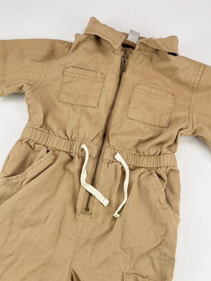 Old Navy Tan Short Sleeve Romper 4T