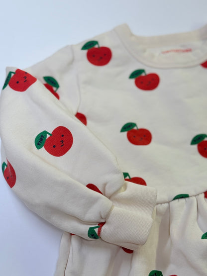 Tiny Cottons Apple Print Dress Size 4Y