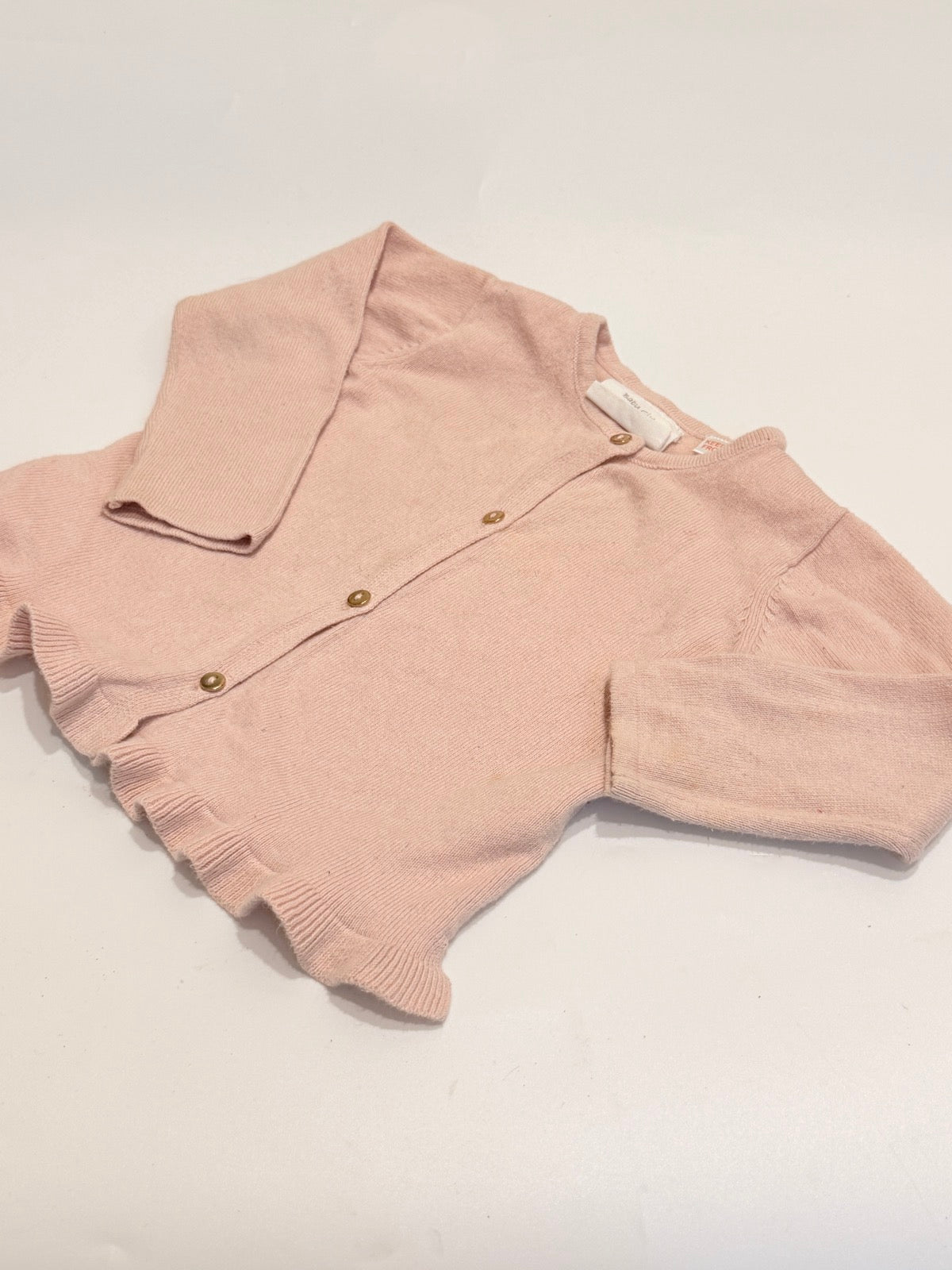 Zara Baby Girl Pink Knit Cardigan 6-9m