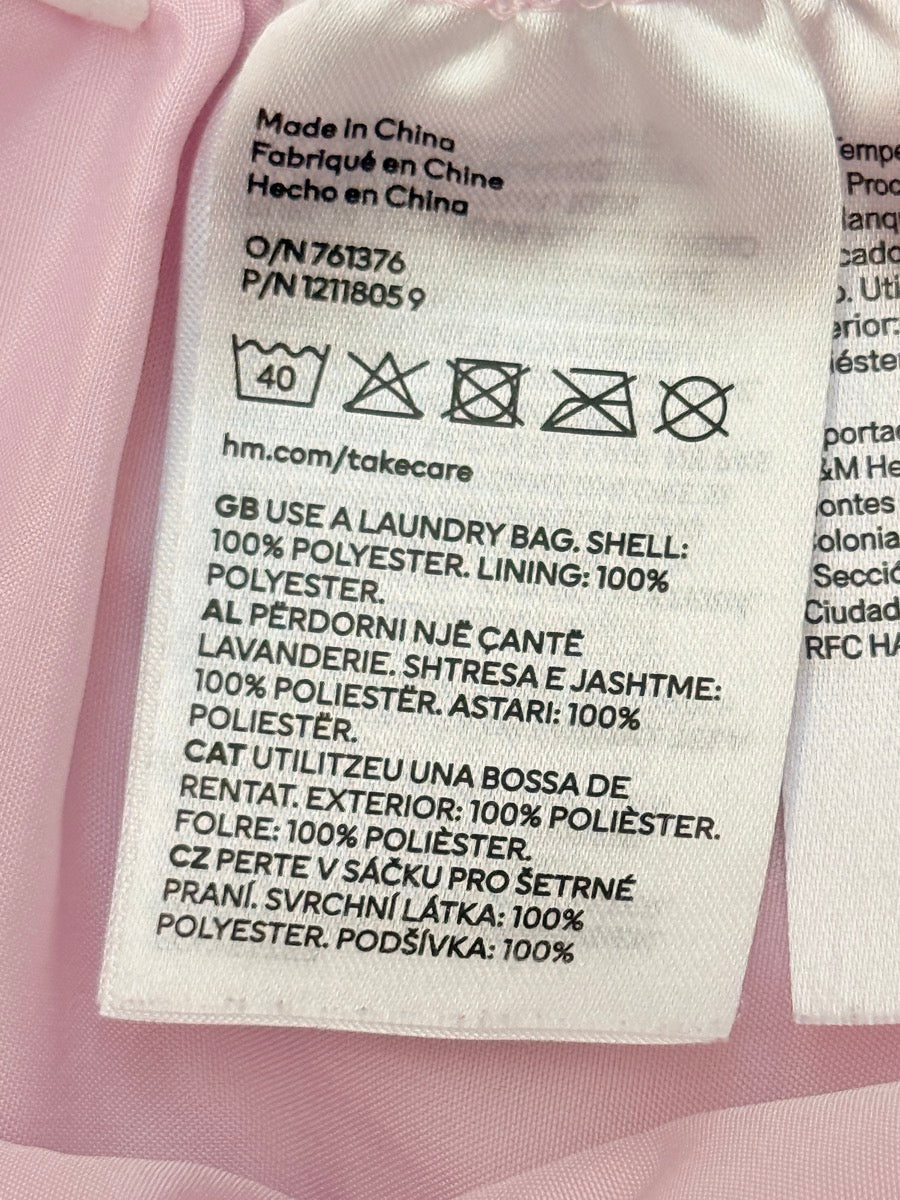 H&M Pink Glitter Tulle Ruffle Skirt 2-4Y