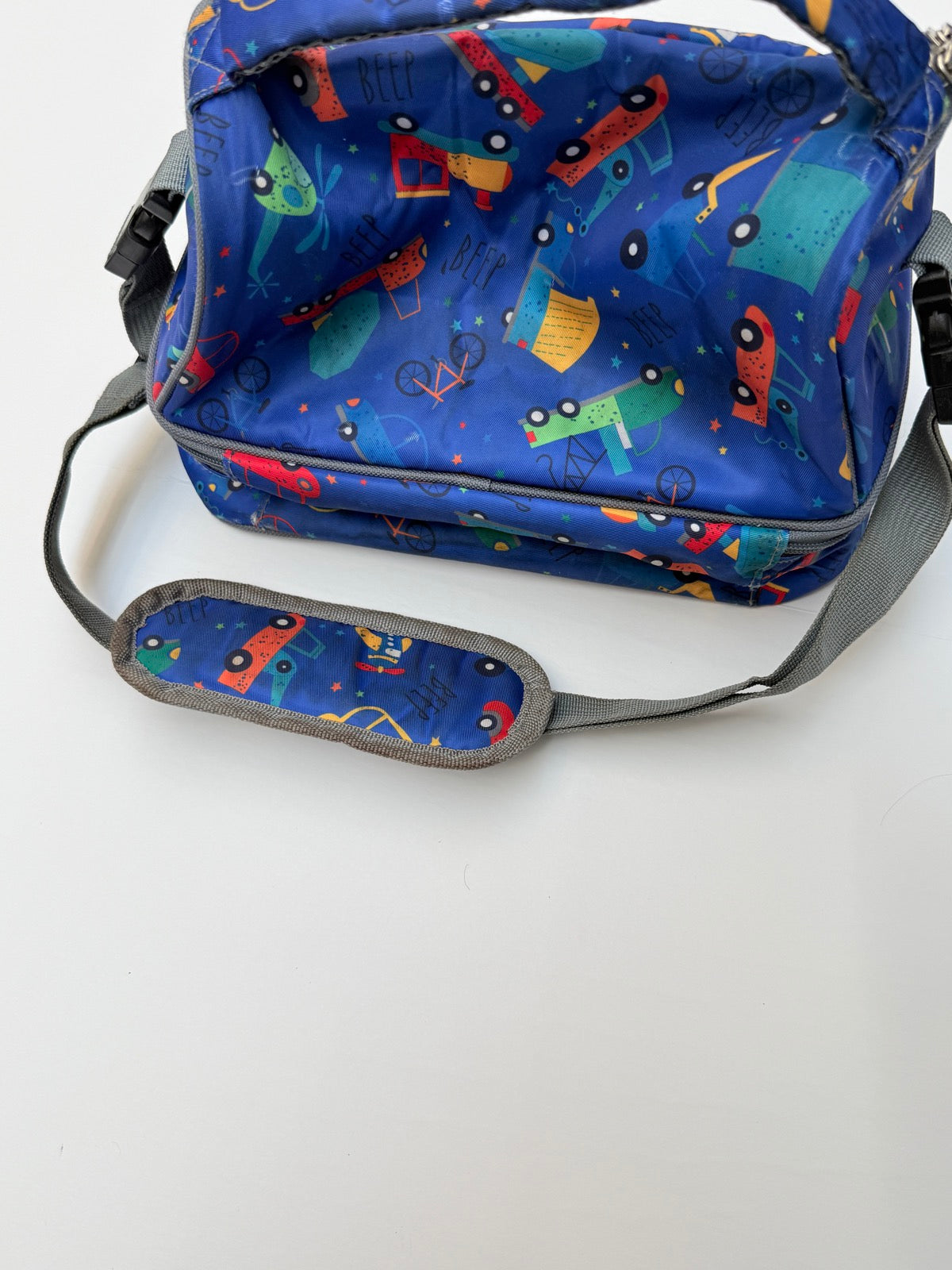 Kids Insulated Lunch Bag Car Print