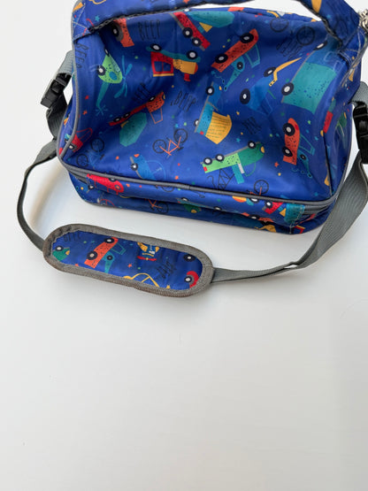 Kids Insulated Lunch Bag Car Print