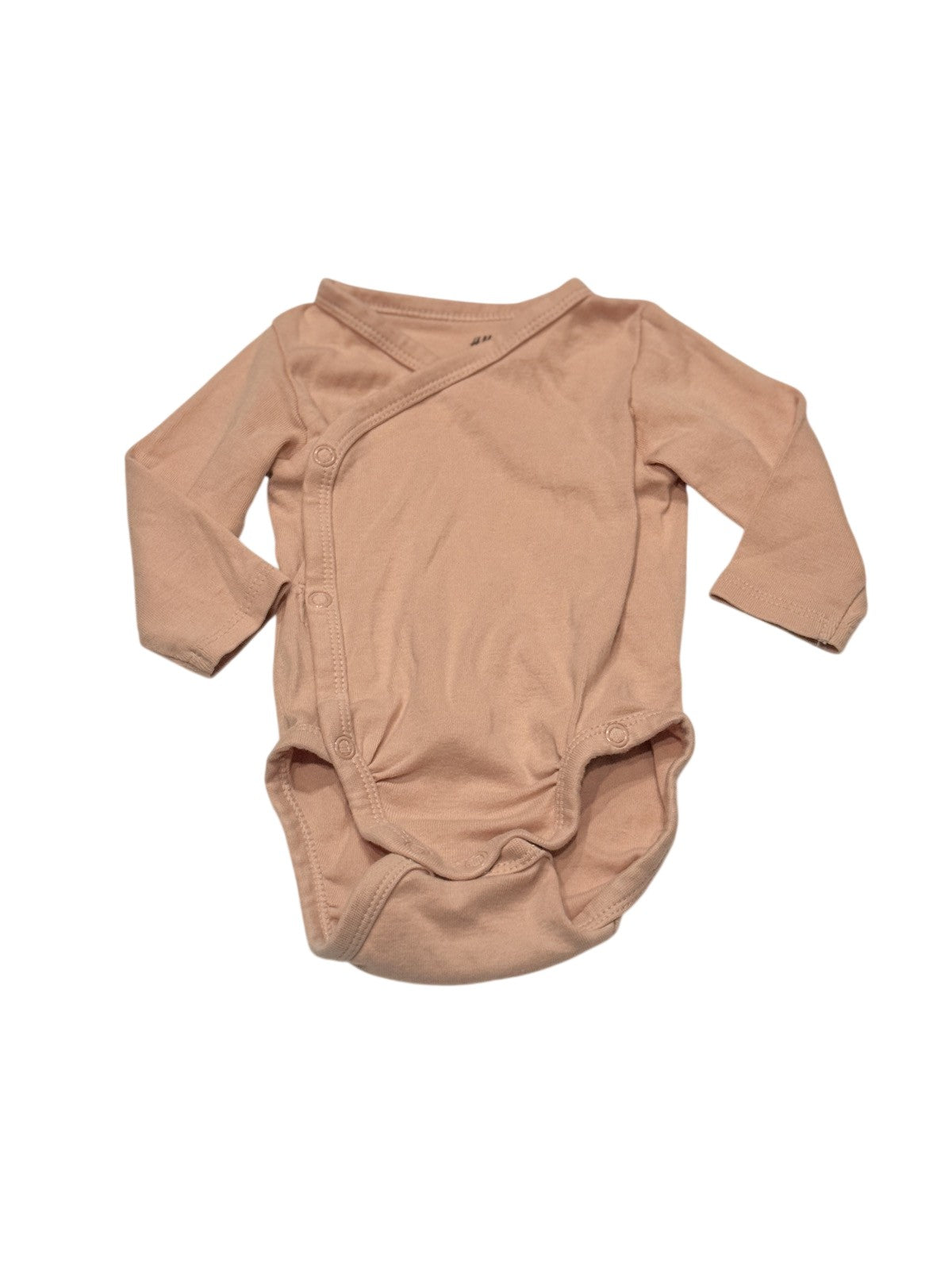 H&M Wrap Bodysuit Blush Pink 3M