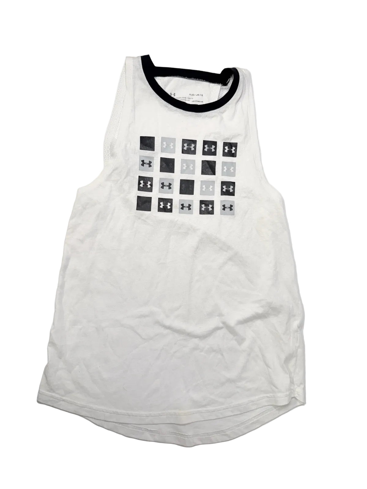 Under Armour HeatGear White Tank Top YLG