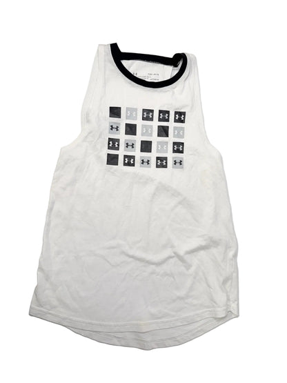 Under Armour HeatGear White Tank Top YLG