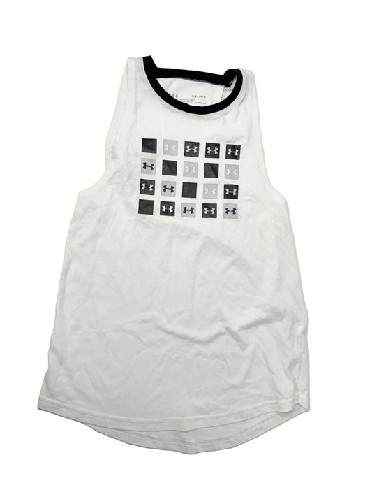 Débardeur blanc HeatGear Under Armour YLG