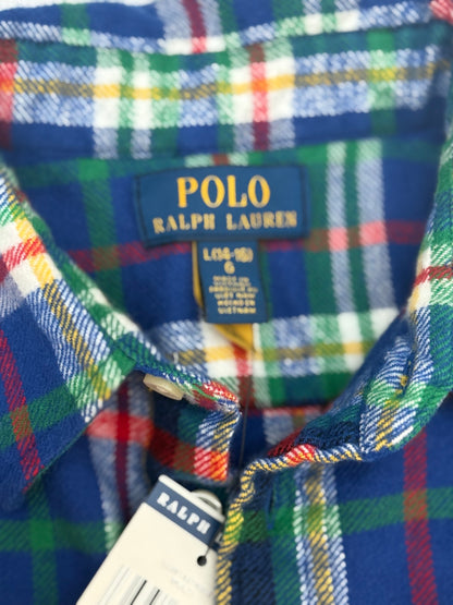 NWT - Polo Ralph Lauren Plaid Flannel Shirt Size 14-16