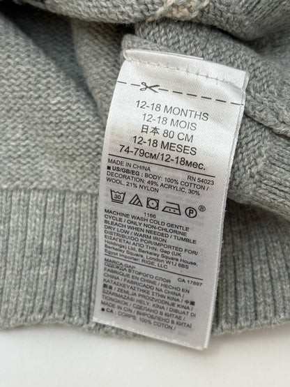 Baby Gap Bear Knit Sweater 12-18M