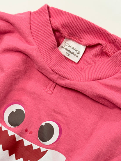 Pinkfong Mommy Shark Pink Sweatshirt Size 100 = 2-3T