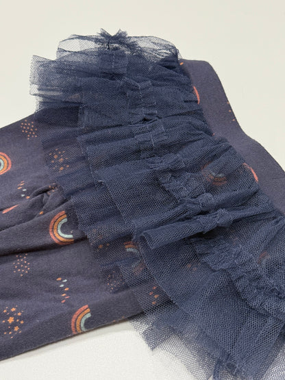 PL Baby Navy Rainbow Tutu Leggings 3M