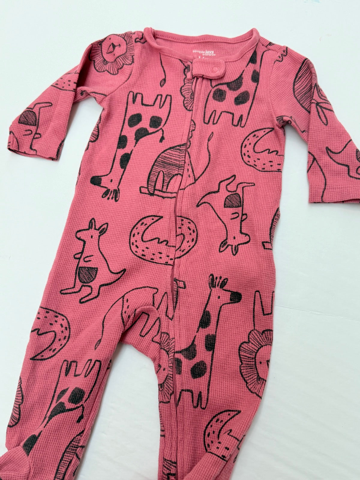 Simple Joys by Carter's Animal Print Sleeper 3-6M