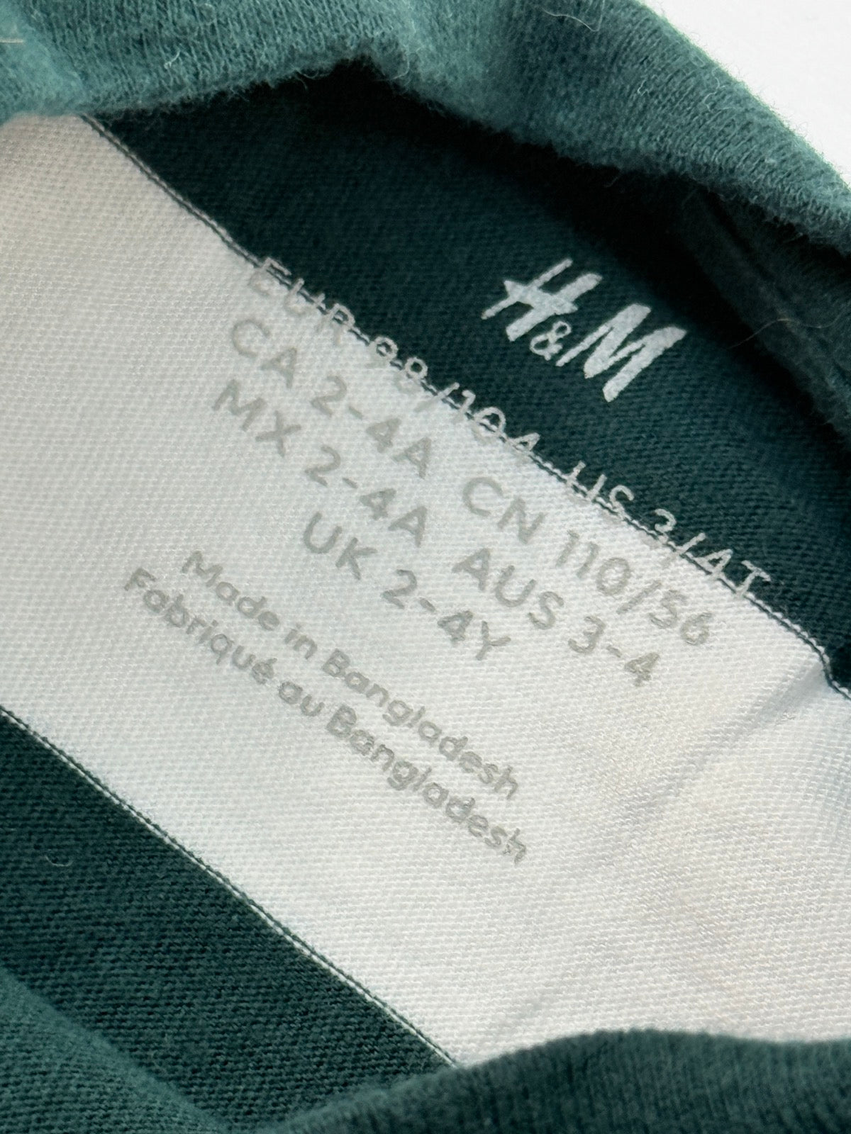 H&M 3-Pack T-Shirt Set Size 3-4Y