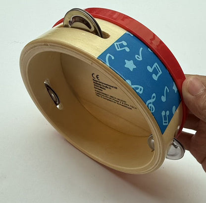 Hape Wooden Tambourine Kids Music Toy