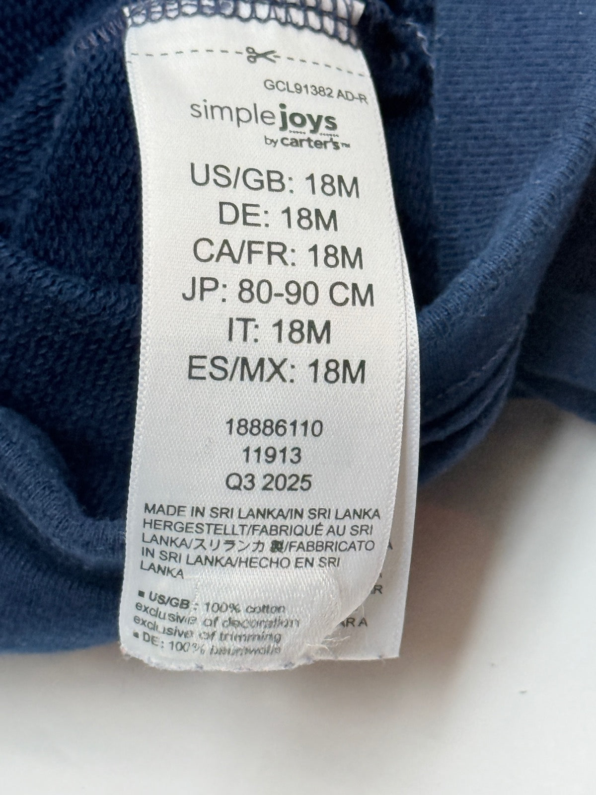 Simple Joys by Carter's Dino Zip Hoodie 18M