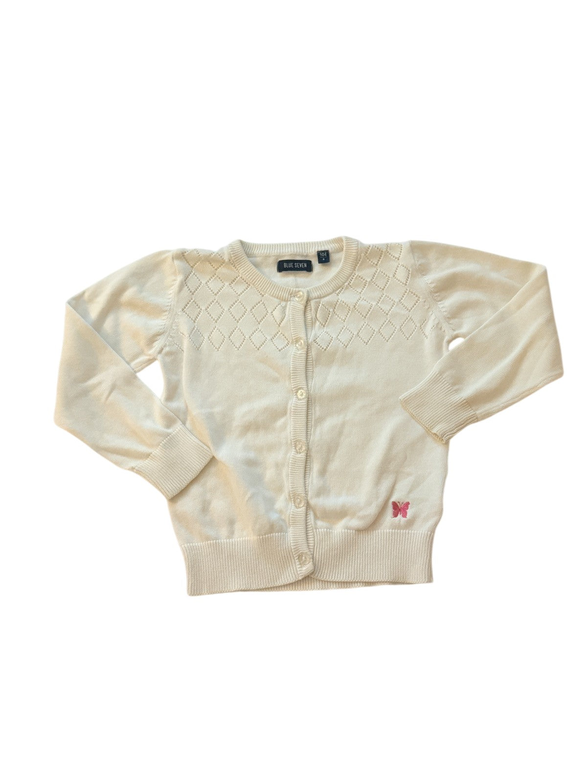 Blue Seven Cream Knit Cardigan Size 4