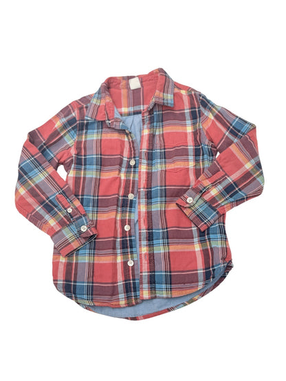 Baby Gap Plaid Button-Down Shirt Size 5
