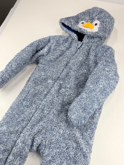 koalababy Penguin Fuzzy Hooded Romper 18-24M