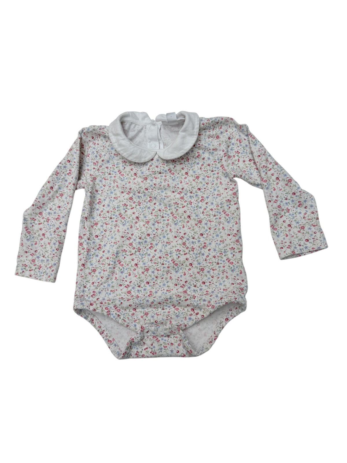 The Little White Company Floral Bodysuit 18-24M
