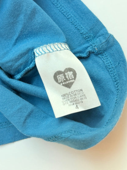 Harajuku Lovers Blue Graphic Tee Size 4