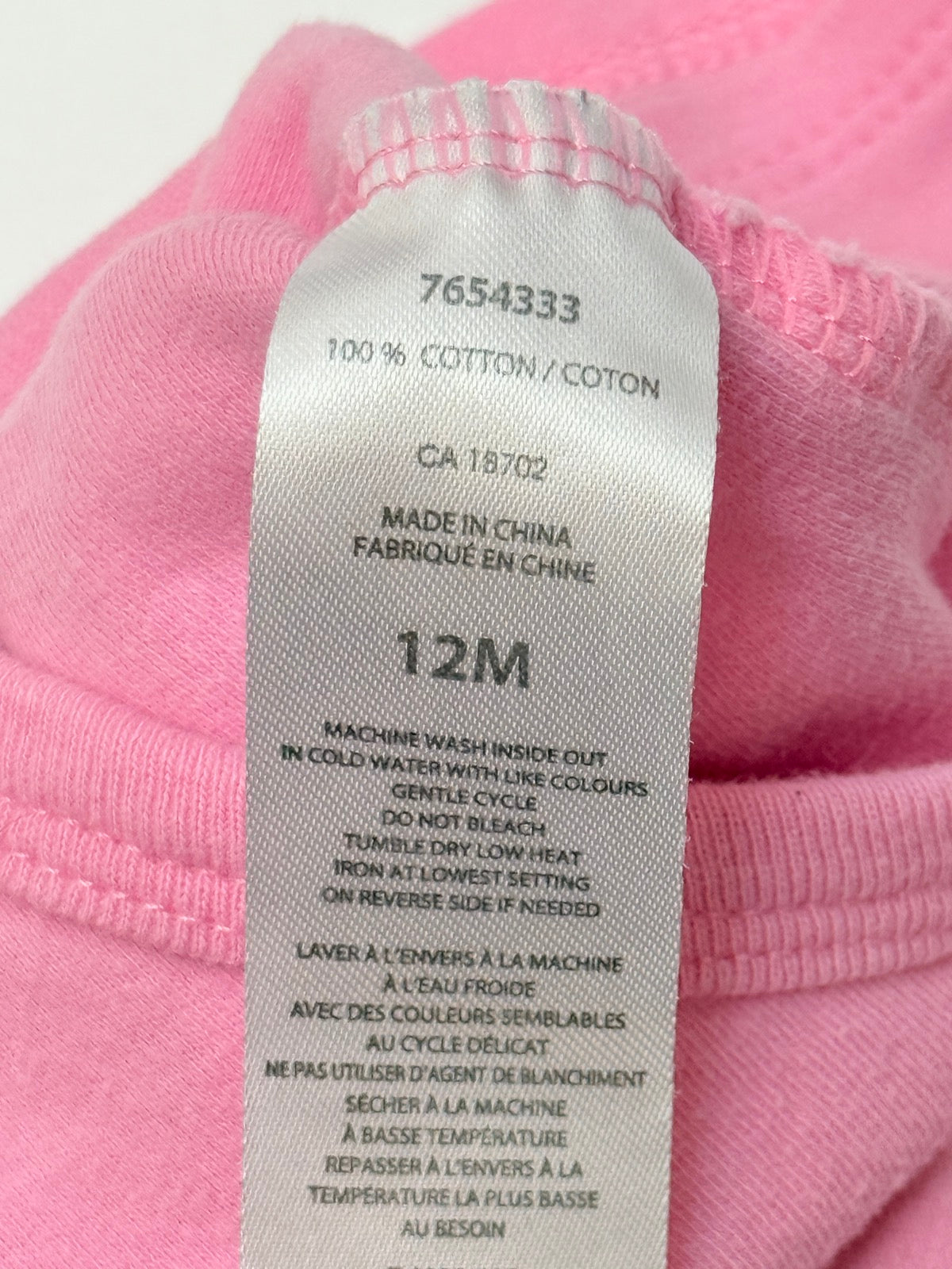 Rococo Pink Bodysuit 12M