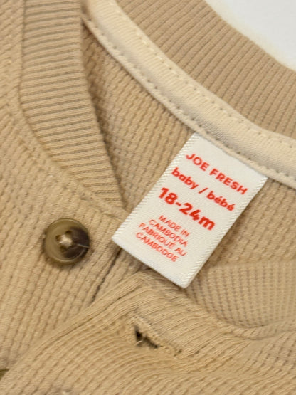 Joe Fresh Waffle Knit Henley Set 18-24M