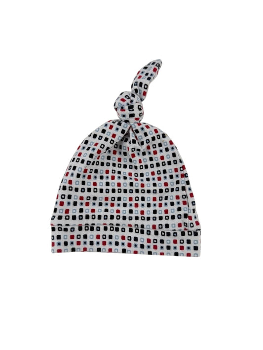 Geometric Print Knot Hat NB