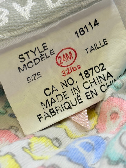 Vintage Baby Bell Pastel Sheep Romper 12-18m