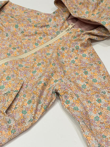 Zara Floral Hooded Rain Jacket 3/4Y