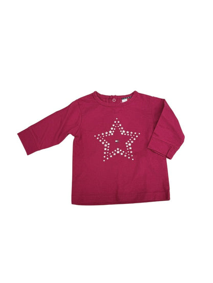 Tommy Hilfiger Pink Star Long Sleeve Top 3-6M