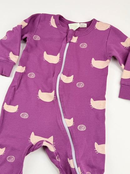 Parade Purple Cat Print Pajamas 12-18M