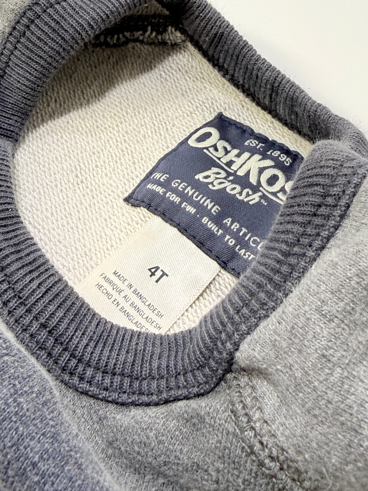 OshKosh B'gosh Camo Crewneck Sweatshirt 4T