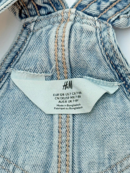 H&M Denim Overall Skirt Size 7-8Y