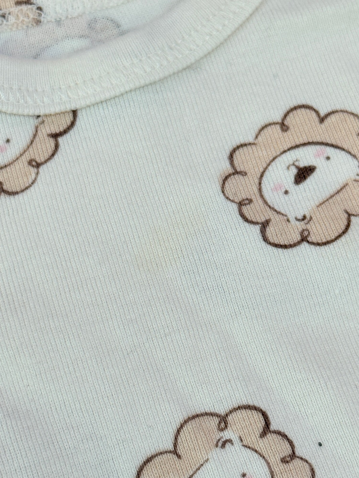Lion Print Short Sleeve Bodysuit 3-6M