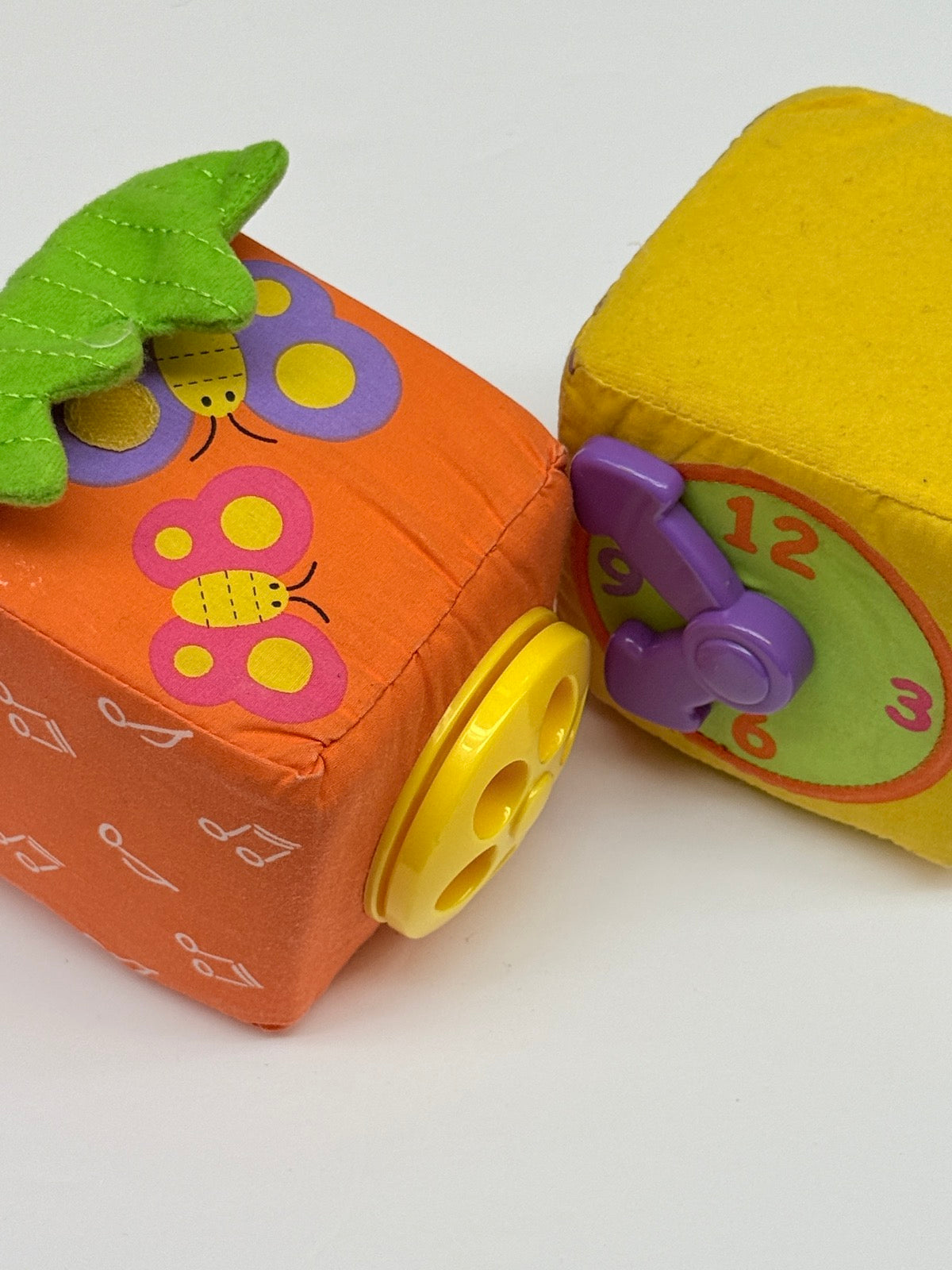 Plush Activity Cubes Sensory Baby Toy Set