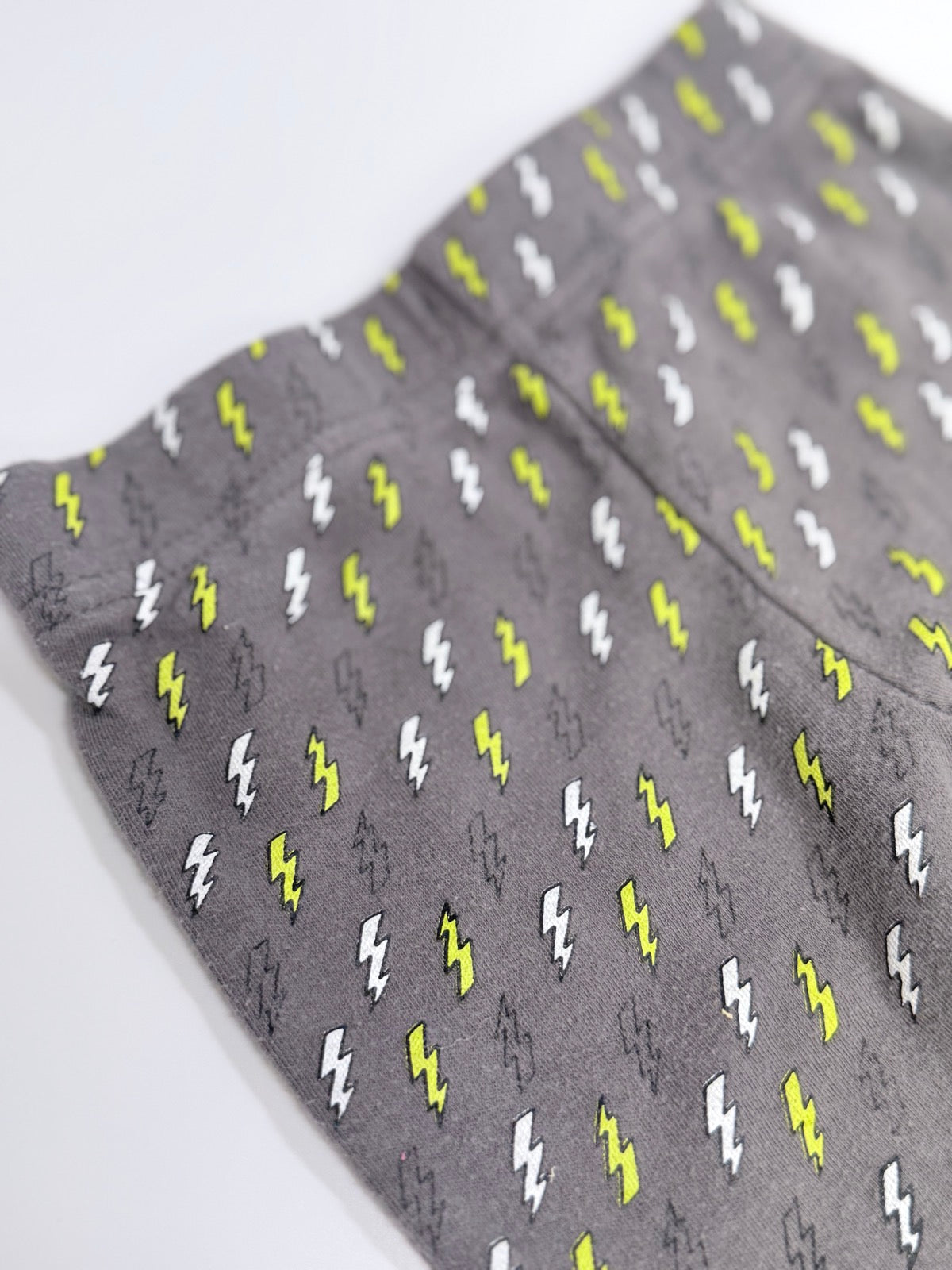 Baby Gear Gray Lightning Bolt Jogger Pants 6-9M