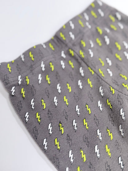 Baby Gear Gray Lightning Bolt Jogger Pants 6-9M